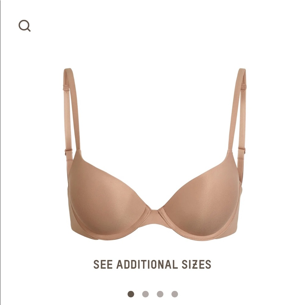 Like New - SKIMS FITS EVERYBODY T-SHIRT PUSH UP BRA - 34C